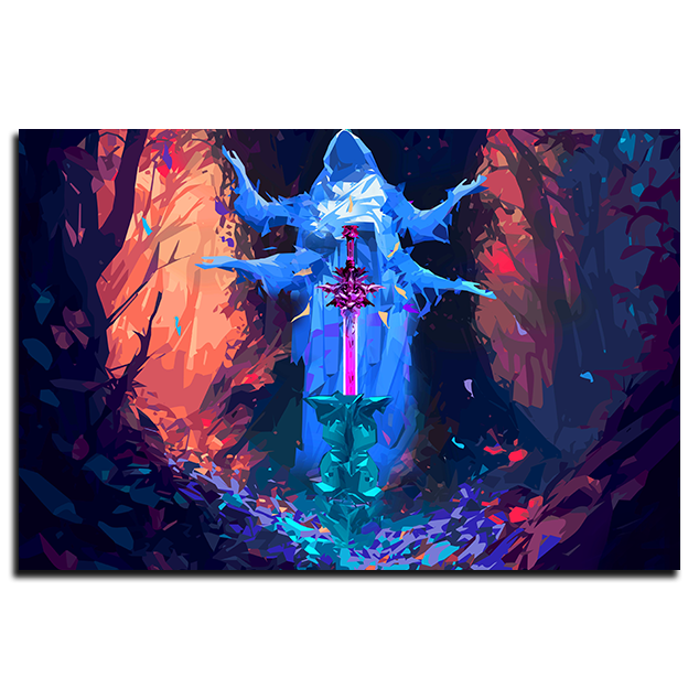 Celestial Blade - Metal Print