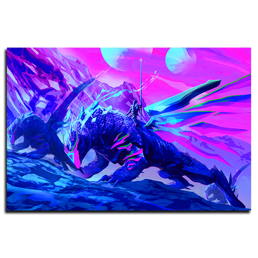 Elven Riders - Metal Print