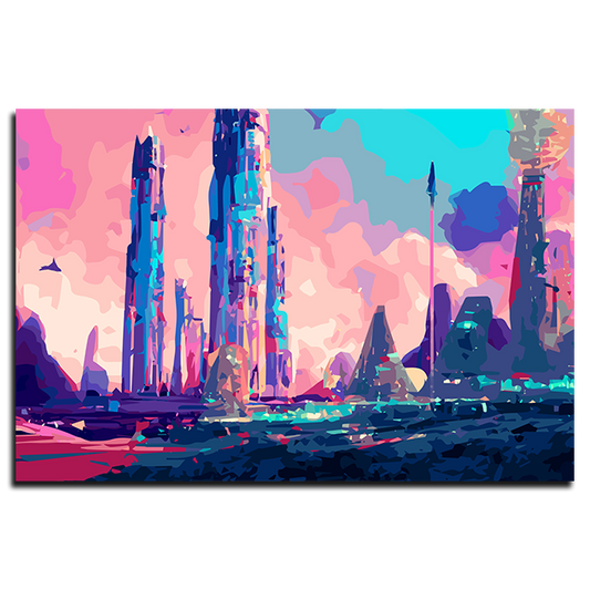 Spaceport - Metal Print